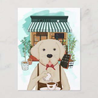 Carte Postale Meng Labrador Coffee