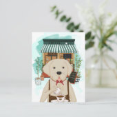 Carte Postale Meng Labrador Coffee (Debout devant)