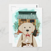 Carte Postale Meng Labrador Coffee (Devant / Derrière)