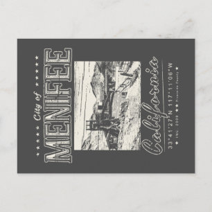 CARTE POSTALE MENIFEE RIVERSIDE CALIFORNIA - MINE D'OR VINTAGE