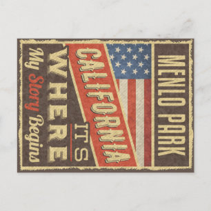 Carte Postale Menlo Park Californie