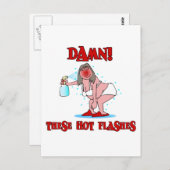 Carte Postale Ménopause amusante (Devant / Derrière)