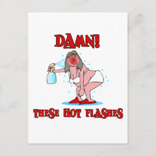 Carte Postale Ménopause amusante