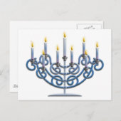 Carte Postale Menorah (Devant / Derrière)