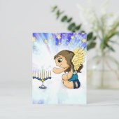Carte Postale Menorah Angel (Debout devant)