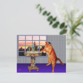 Carte Postale Menorah Cat (Debout devant)