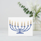 Carte Postale Menorah traditionnelle (Debout devant)