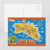 Carte Postale Menorca Espagne Illustré (Devant / Derrière)