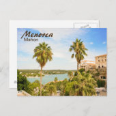 Carte postale Menorca Mahon (Devant / Derrière)