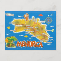 Menorca Vintage Espagne Illustrée