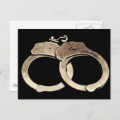 Carte postale menottes (Devant / Derrière)