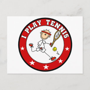 Carte Postale Mens I Play Tennis Tshirts et cadeaux