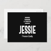 Carte Postale Mens Jessie Nom Cadeau (Devant / Derrière)