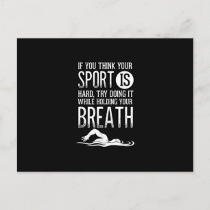 Carte Postale Mens Swimmer nage Pratique de natation Sport