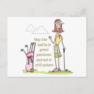 Carte Postale Mensonge dans les pâturages verts