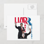 Carte Postale Menteur - Mitt Romney & Paul Ryan (Devant / Derrière)