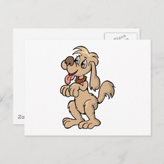 Carte Postale Mention de chien (Devant / Derrière)