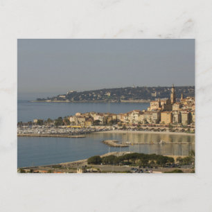 Carte Postale Menton, Côte d'Azur, France.