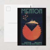 Carte postale Menton Sa Fete de Nuit Côte d'Azur (Devant / Derrière)