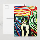 Carte postale Meow (Devant / Derrière)