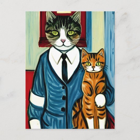 Carte postale Meow (Devant)