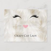 Carte Postale Meow Crazy Cat Lady (Devant)