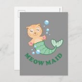Carte Postale Meow Maid (Devant / Derrière)