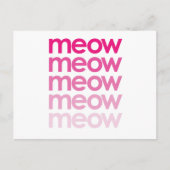 Carte Postale meow meow meow meow (Devant)