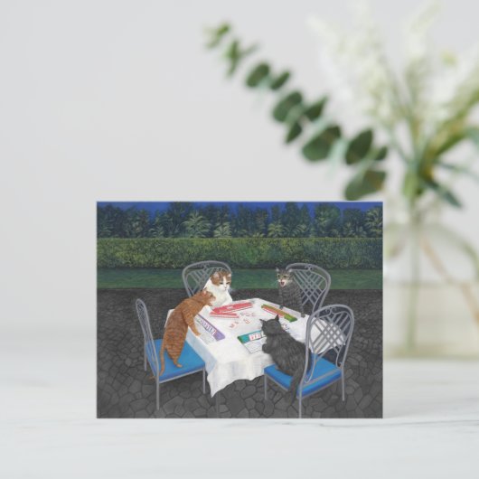 Carte Postale Meowjongg (Debout devant)