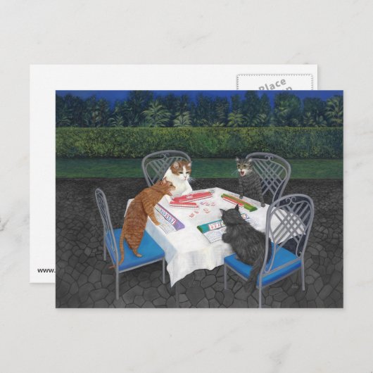 Carte Postale Meowjongg (Devant / Derrière)