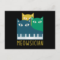 Meowsician Piano Keyboard Cat Kitten Lover Cadeau