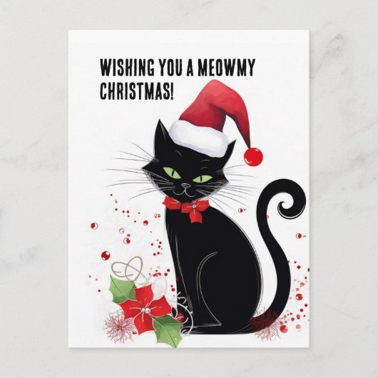 Carte Postale Meowy Christmas ! (Devant)