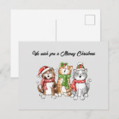 Carte postale Meowy Christmas (Devant / Derrière)