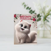 Carte postale Meowy Christmas (Debout devant)