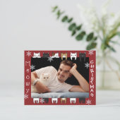 Carte Postale Meowy Christmas Ajouter Vacances photo (Debout devant)