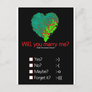 Carte Postale M'épouseras-tu ?