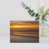 Carte Postale Mer Abstraite au coucher du soleil, CA (Debout devant)