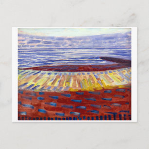 Carte Postale Mer après le coucher du soleil Piet Mondrian