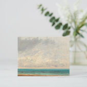 Carte Postale Mer au calme, 1866 par Gustave Courbet (Debout devant)