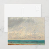 Carte Postale Mer au calme, 1866 par Gustave Courbet (Devant / Derrière)