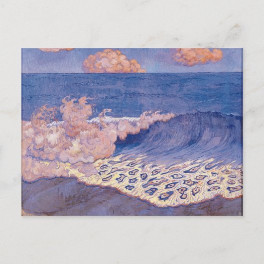Carte Postale Mer bleue, Effet vague, c.1893 (Devant)