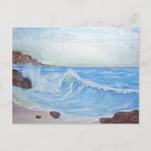Carte Postale Mer Bleue Tranquille (Devant)