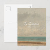 Carte Postale Mer Calme 1866 Gustave Courbet National Gallery (Devant / Derrière)