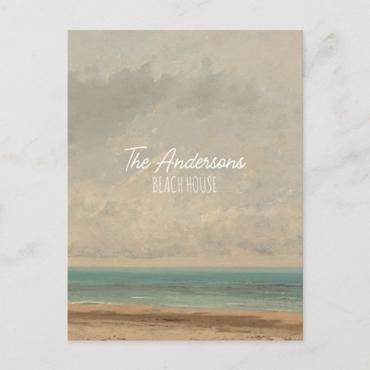 Carte Postale Mer Calme 1866 Gustave Courbet National Gallery (Devant)