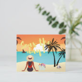 Carte Postale Mer Cute Du Jour (Debout devant)