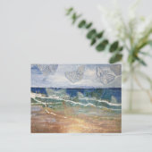 Carte Postale Mer de papillon Poste (Debout devant)