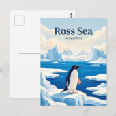 Carte Postale Mer de Ross Antarctique (Devant / Derrière)