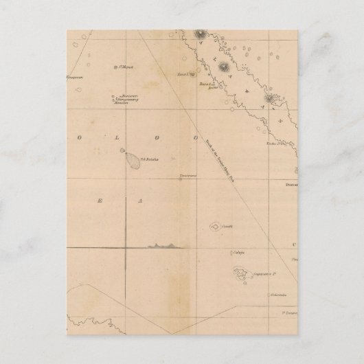 Carte Postale Mer de Sooloo, Archipel, Philippines (Devant)