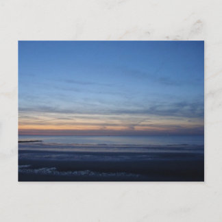 Carte postale mer du Nord, coucher du soleil Briefkaart