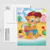 Carte postale mer effrayante (Devant / Derrière)